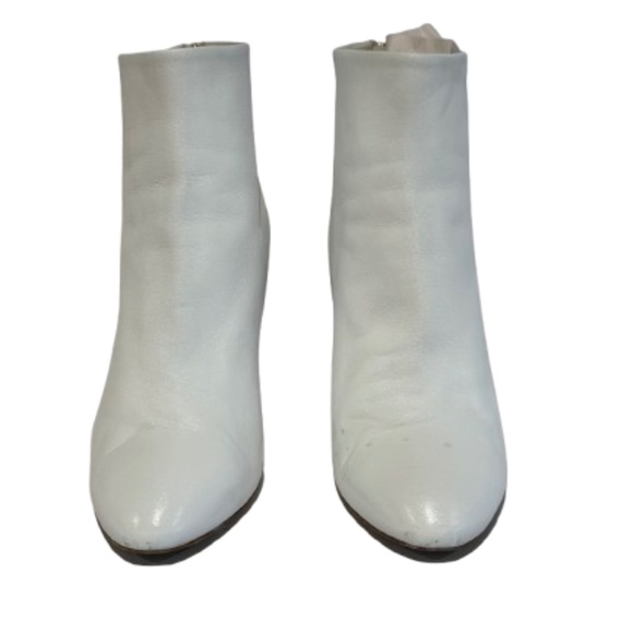 Chanel White Heels Ankle Boots - Picture 1 of 9